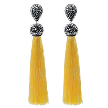 Load image into Gallery viewer, Handmade 12 Colors Long Tassel Earrings