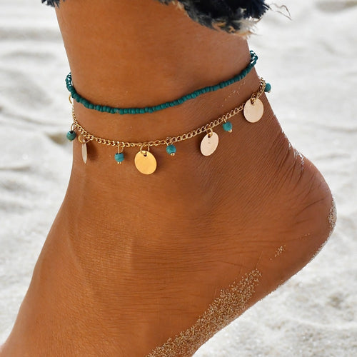 MissCyCy Bohemian Beads Ankle Bracelet for Women