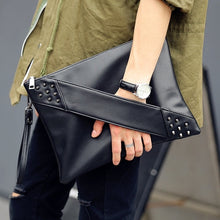 Load image into Gallery viewer, Fashion rivet Women Clutches luxury designer envelope clutch purse