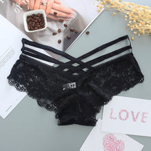 Load image into Gallery viewer, Sexy Panties Women Lace Low-rise Solid Sexy Briefs Female
