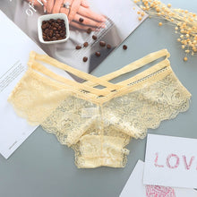 Load image into Gallery viewer, Sexy Panties Women Lace Low-rise Solid Sexy Briefs Female