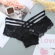 Load image into Gallery viewer, Sexy Panties Women Lace Low-rise Solid Sexy Briefs Female