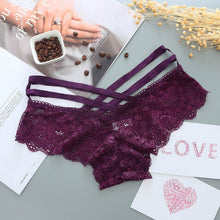 Load image into Gallery viewer, Sexy Panties Women Lace Low-rise Solid Sexy Briefs Female