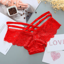 Load image into Gallery viewer, Sexy Panties Women Lace Low-rise Solid Sexy Briefs Female