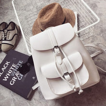 Load image into Gallery viewer, Miyahouse Trendy Female Drawstring PU Leather Backpacks
