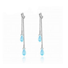 Load image into Gallery viewer, Elegant Water Drop Crystal Dangle Earrings For Women