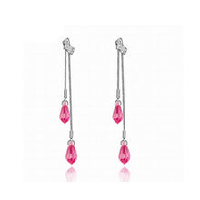 Load image into Gallery viewer, Elegant Water Drop Crystal Dangle Earrings For Women