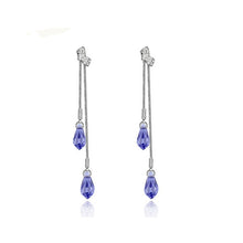 Load image into Gallery viewer, Elegant Water Drop Crystal Dangle Earrings For Women