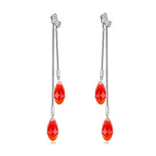 Load image into Gallery viewer, Elegant Water Drop Crystal Dangle Earrings For Women