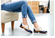 Load image into Gallery viewer, Yinzo Women's Flats Oxford Shoes Perforated  Leather
