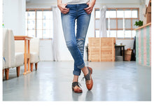Load image into Gallery viewer, Yinzo Women's Flats Oxford Shoes Perforated  Leather