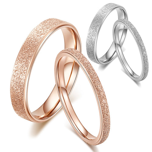 Ring Titanium Steel for Women Rose Gold Color
