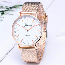 Load image into Gallery viewer, Women Watches Bayan Kol Saati Fashion Rose Gold Silver