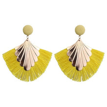 Load image into Gallery viewer, Tassel Earrings For Women Exaggerated Big Statement Fringed Earrings
