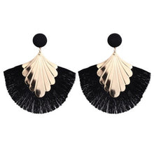 Load image into Gallery viewer, Tassel Earrings For Women Exaggerated Big Statement Fringed Earrings
