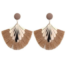 Load image into Gallery viewer, Tassel Earrings For Women Exaggerated Big Statement Fringed Earrings