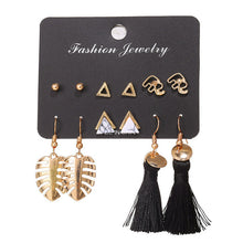 Load image into Gallery viewer, Geometric Tassel Dangle Earrings For Women