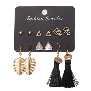 Geometric Tassel Dangle Earrings For Women