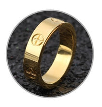 Load image into Gallery viewer, Rose Gold Stainless Steel Ring With Crystal For Woman