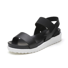 Load image into Gallery viewer, Women Sandals Summer Shoes Peep-toe Slip On Flat Sandals For Woman