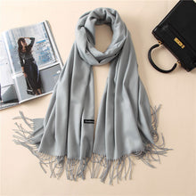 Load image into Gallery viewer, 2019 New Luxury Brand Women Cashmere Solid Scarf
