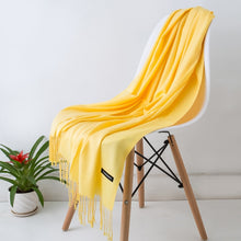 Load image into Gallery viewer, 2019 New Luxury Brand Women Cashmere Solid Scarf