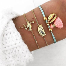 Load image into Gallery viewer, Turtle Heart Pearl Wave LOVE Crystal Marble Charm Bracelets for Women