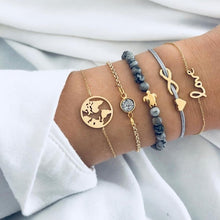 Load image into Gallery viewer, Turtle Heart Pearl Wave LOVE Crystal Marble Charm Bracelets for Women
