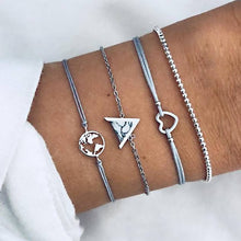 Load image into Gallery viewer, Turtle Heart Pearl Wave LOVE Crystal Marble Charm Bracelets for Women