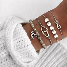 Load image into Gallery viewer, Turtle Heart Pearl Wave LOVE Crystal Marble Charm Bracelets for Women