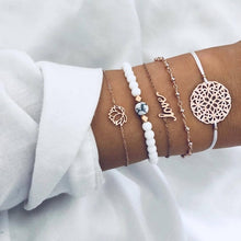 Load image into Gallery viewer, Turtle Heart Pearl Wave LOVE Crystal Marble Charm Bracelets for Women