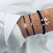 Load image into Gallery viewer, Turtle Heart Pearl Wave LOVE Crystal Marble Charm Bracelets for Women