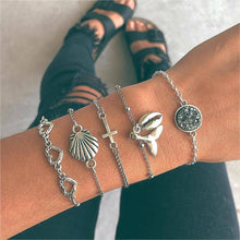Load image into Gallery viewer, Turtle Heart Pearl Wave LOVE Crystal Marble Charm Bracelets for Women