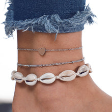 Load image into Gallery viewer, Simple Heart Female Anklets Barefoot Crochet Sandals Foot Jewelry