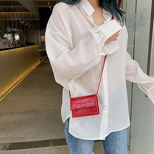 Stone Pattern Crossbody Bags For Women 2019