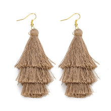 Load image into Gallery viewer, Layered Bohemian Fringed Cheap Statement Tassel Earrings For Women