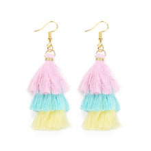 Load image into Gallery viewer, Layered Bohemian Fringed Cheap Statement Tassel Earrings For Women