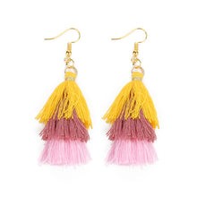 Load image into Gallery viewer, Layered Bohemian Fringed Cheap Statement Tassel Earrings For Women