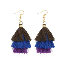 Load image into Gallery viewer, Layered Bohemian Fringed Cheap Statement Tassel Earrings For Women
