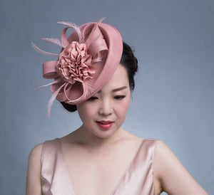 Women Chic Fascinator Hat Cocktail Wedding Party Church Headpiece