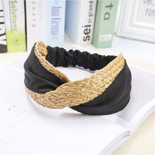 Load image into Gallery viewer, Summer Straw Weaving Knotted Headband for Women