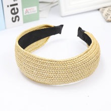 Load image into Gallery viewer, Summer Straw Weaving Knotted Headband for Women