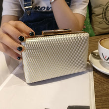 Load image into Gallery viewer, Mini Box Party Evening Bag Metallic Frame Women Bag