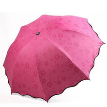Load image into Gallery viewer, New Lady Princess Magic Flowers Dome Parasol Sun/Rain Folding Umbrella