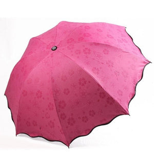 New Lady Princess Magic Flowers Dome Parasol Sun/Rain Folding Umbrella