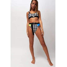 Load image into Gallery viewer, Plaid Bikinis 2019 Buckle High Waist Women