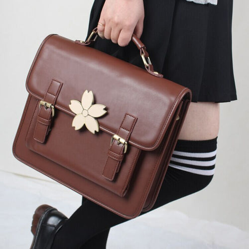Handbags lady working briefcase pure color