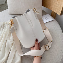 Load image into Gallery viewer, Solid Color Pu Leather Bucket Bags For Women 2019