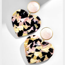 Load image into Gallery viewer, Big Heart Shape Acrylic Resin Drop Earrings For Women