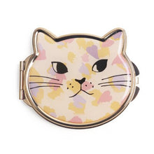 Load image into Gallery viewer, Metal Cat Compact Pocket Mirror For Woman Double Sided Folding Mirror 1 Piece